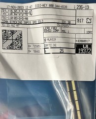 25 Samtec FSI-110-03-G-D-AB Board-to-Board Mezzanine Stacking Connector 20-Pin