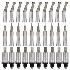 Dental E-Generator LED High Speed+Low Speed kit contra angle Handpiece KIT 4Hole