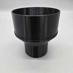 Woodstock W1044, 4in To 2.5in Reducer, Black 70136 4inch To 2.5inch, 4″ to 2.5″