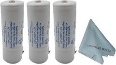 800mAh Nickel Cadmium Replacement Batteries for Welch Allyn Otoscopes (3-Pack)