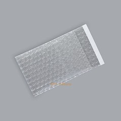 100 Small Bubble Bags 2.5 x 3+1 Inch (6.5 x 8+2cm) Self Seal Clear Packing Pouch