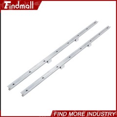 Findmall 2 pcs SBR20-1500mm Linear rail 4 piece SBR20UU Brass Router Block