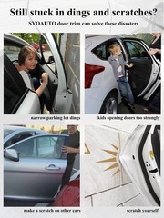 SYOAUTO 13Ft(4M) Door Edge Guard White Car Door Protector Edge Guards Rubber …