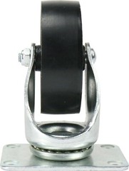 3-1/2″ 350-lb Capacity All-Steel Wide Wheel Swivel Top Plate Casters