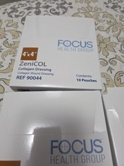 ZeniCOL 4 X 4 Inch Collagen Wound Dressing 29 Count NEW SEALED REF 90044