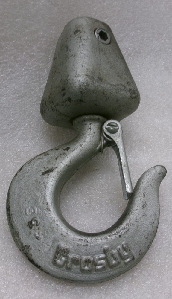CROSBY CB 1 TON CAPACITY HOIST HOOK 1/4″ Socket Head Clevis #