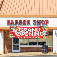 Grand Opening Banner 3×10 ft New Store Oxford Cloth Advertising Sign & Rope