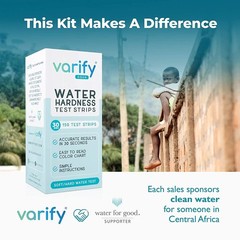 Varify Water Hardness Test Kit – Water Testing Kit for Home, Drinking, Well,