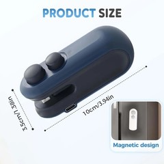 Mini Bag Sealer Rechargeable Vacuum Bag Seal 2 In 1 Sealing Machine with Cutter
