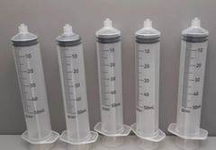 5 Pack 50ml Luer Lock Disposable Medical