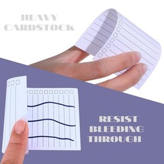 400 Pack 3×5 Vertical Ruled Index Cards with Check Boxes for Daily To Do