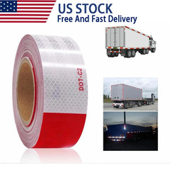 Car Bumper Reflective Stickers Warning Strip Tape Secure Reflector Stickers US