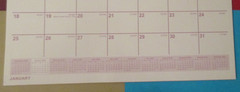 2026 Monthly 3-Hole Spiral – Home Office School WALL ~ NOTEBOOK CALENDAR 11X8″