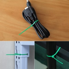 100 Pcs 8 Inch Green Zip Ties Nylon Garden Cable Zip Ties for Fence Plants