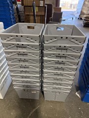 Lot of 20 Corrugated Plastic Postal Mail Type Totes Bin 18.5″L x 13.5″W x 11.5″H