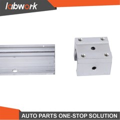 Labwork 2PCS SBR16-1500mm Rails w/4 Bearings for DIY CNC Milling Machine