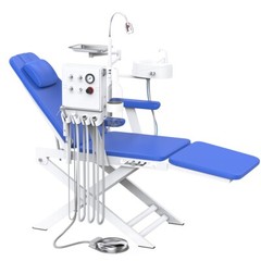 Unidad de turbina sillon plegable portátil dental Luz LED/silla de médico móvil