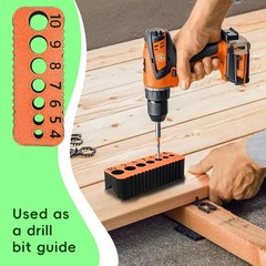 Time-Saving Easy-To-Use Compact Modern Stable 2Pcs Plastic Metric Drilling Guide