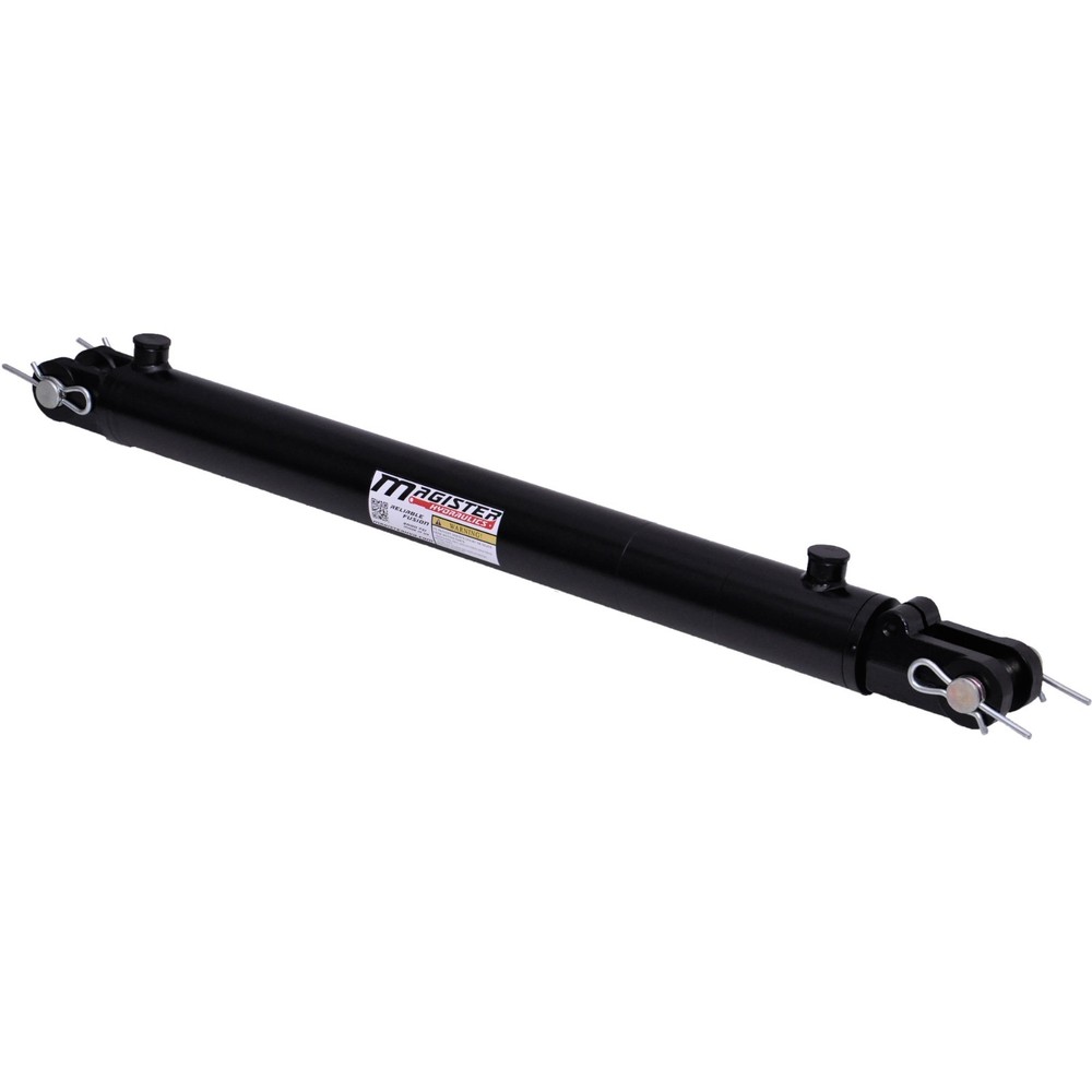 Hydraulic Cylinder Welded Double Acting 2″ Bore 24″ Stroke Clevis End 2×24 NEW