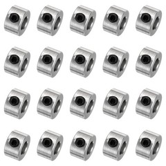 20pcs Set Screw Collars 6mm Bore Shaft Collars, 12mm OD, Stainless Steel
