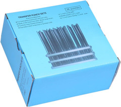 28 Pcs Transfer Punch Set, 3/32” to 1/2” by 64Ths in Metal Index, 0250-0028