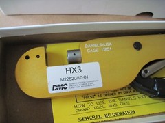 Daniels DMC HX3 Open Frame Hand Crimper Tool, Military M22520/10-01