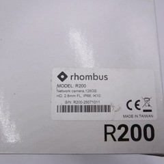 Rhombus R200 5MP Dome Security Camera W/Onboard Storage 128GB