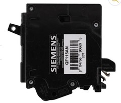Siemens 15 Amp 15A Plug-On Neutral GFCI Circuit Breaker QF115ANP Type QPF2N