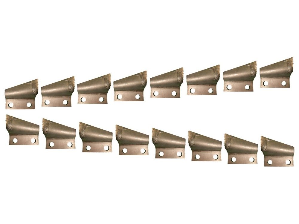 8 RH & 8 LH Carbide Trenching Teeth- B135910, B135911, 3″ Centers on Bolt Hole