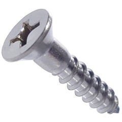 #10 Wood Screws Phillips Flat Head Stainless Steel 316 Marine Grade All Lengths
