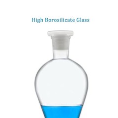 FSLAB 500ML Separatory Funnel – Borosilicate Glass, Heavy Wall, PTFE Stopcock