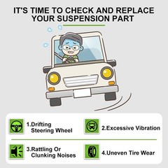 2pcs Front Suspension Kit Upper Control Arm Replacement 1999-2004
