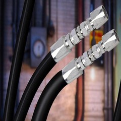2 Hydraulic Hose Repair Kits 1/2 ID 2-Wire Hose Reusable Field Repair Fitting