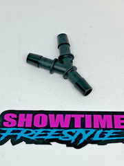 (1) 3/8″ Hose-Barb Y WYE Connector Fitting Black Nylon HHO Air Fuel 3-Way Split