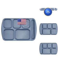 Get G.E.T. 6 Compartment School Cafeteria Tray Right Handed 10 X 15 French Blue