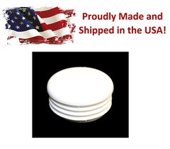 White 1.5″ Round Tubing Plastic Hole Plug End Cap, 1.5 Inch OD Tube Pipe Cover