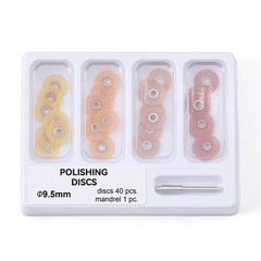 Dental finishing and polishing 40 discs+1 mandrel CA2.35mm For Handpiece