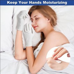 3 Pairs White Cotton Gloves For Dry Hands Sleeping Premium Cotton Gloves