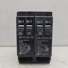 Mixed Lot of 4 Tandem Circuit Breaker 2 Pole 120/240V 15A 20A BD2020 BD1515 Read