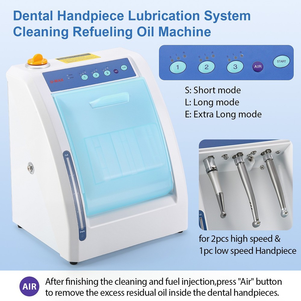 AZDENT Dental Automatic Handpiece Maintenance Lubrication Cleaner Oiling Machine