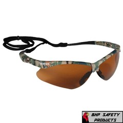 KLEENGUARD 19644 NEMESIS SAFETY GLASSES CAMO FRAME BRONZE LENS SUNGLASS (1 PAIR)