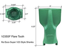 ‘fits Esco Super V’ Excavator Bucket Flare Tooth – V23S5F