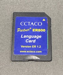 ECTACO Partner ER800 Series Language Card Version ER 1.2 Tested Works Used