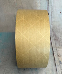 Reinforced Water Activated Kraft Carton Gummed Tape 2.75 in X 450 ft (4PK)