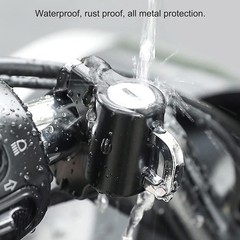 Motorcycle Helmet Lock 22mm-26mm Anti-Theft Metal Lock wi Material Type: Metal