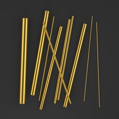 36 Pieces Brass Round 1mm, 1.5mm, 2mm, 2.5mm, 3mm, 4mm, 5mm, 6mm, 8mm, brass