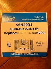 SSN2901 Supco Furnace Hot Surface Ignitor