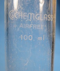 CHEMGLASS 100 ML STORAGE TUBE SCHLENK ALL GLASS 24/40 FREE SHIPPING T