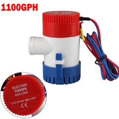 1100GPH 12V Electric Bilge Pump For Boat Marine Submersible Sump Water Transfer