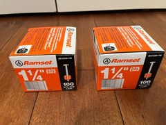 Ramset 1510 Drive Pins 1-1/4 in 2 boxes of 100 ( 200 pins total )